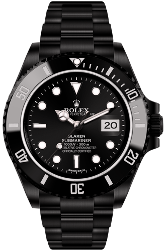 rolex submariner date black dial