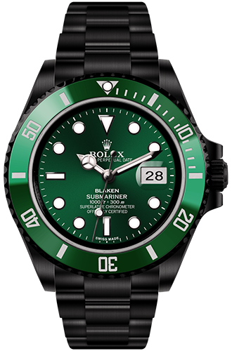 rolex green and black